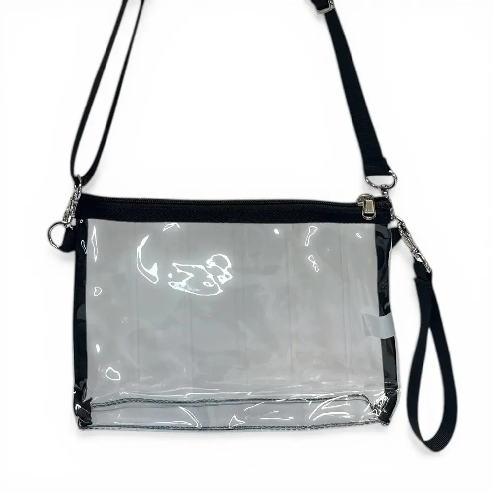 Clear Stadium Approved Crossbody Bag Transparent Concert Festival Purse NEW